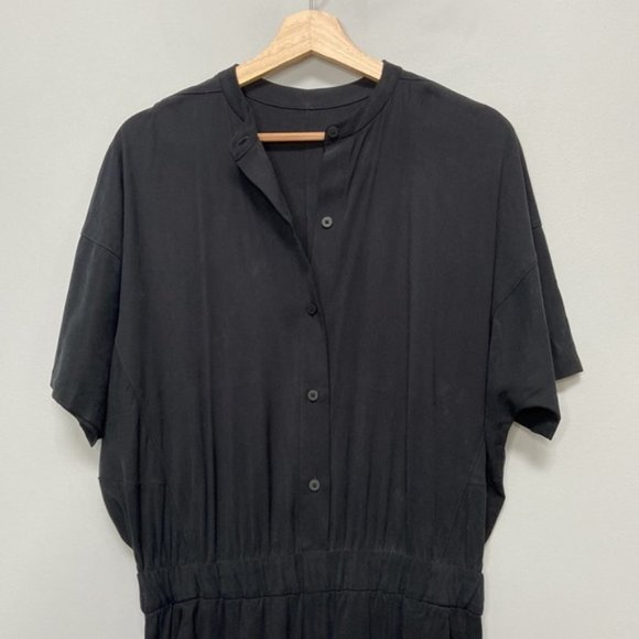 ❗️SOLD❗️2021 Lululemon Black Short Sleeve Perfectly Poised Jumpsuit Size 8 - Picture 10 of 10